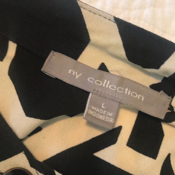 Geometric Sheath Dress with Belt - Picture 7 of 7